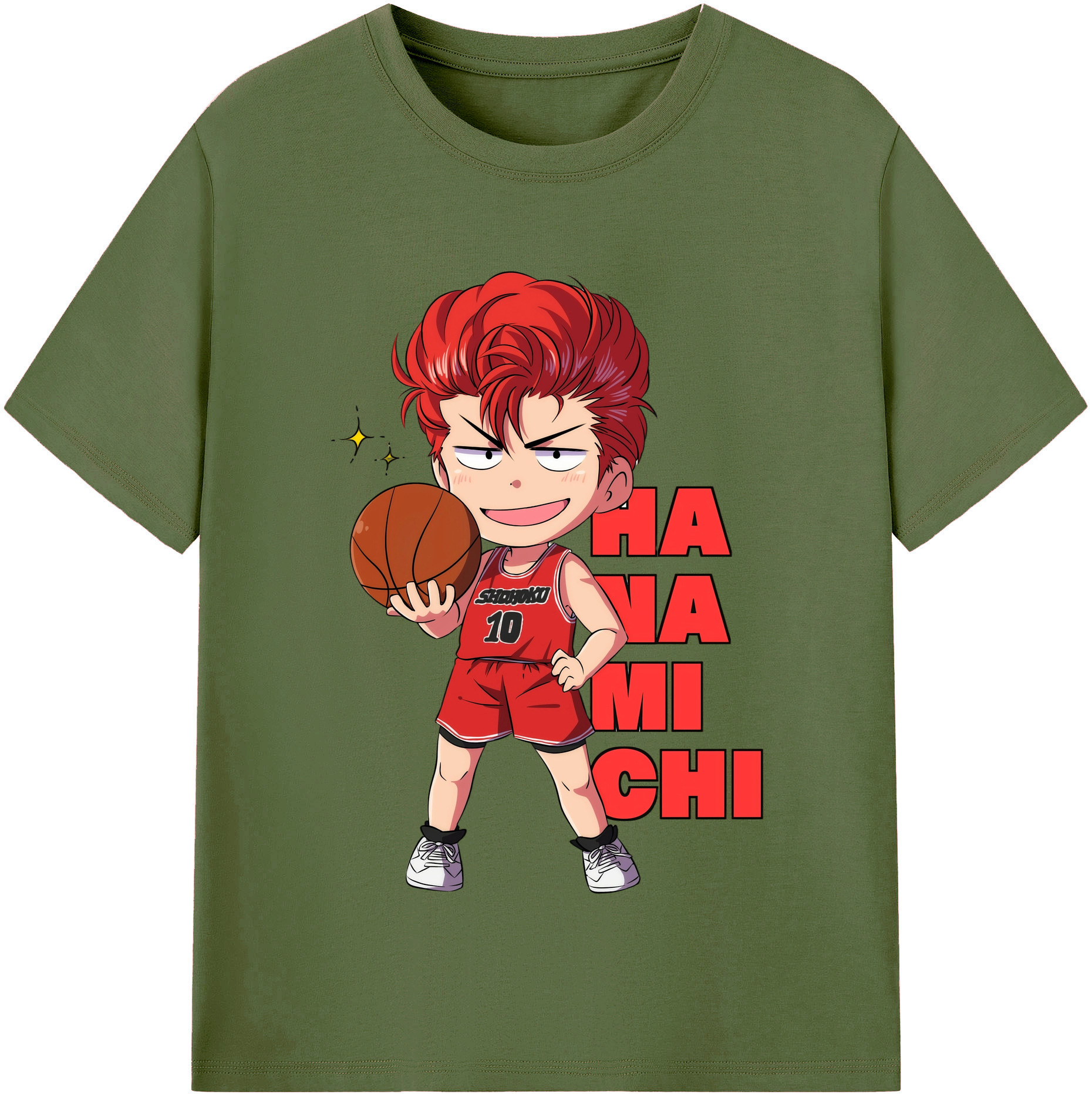 SLAM DUNK／スラムダンク 綿100％半袖Tシャツ（フロントプリント）